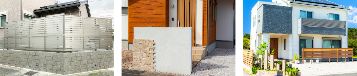 フェンス・ブロック イメージ写真